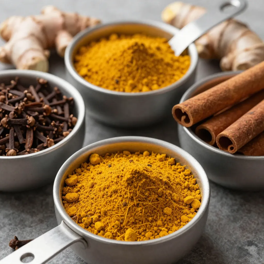 Candid natural photography style of spices
